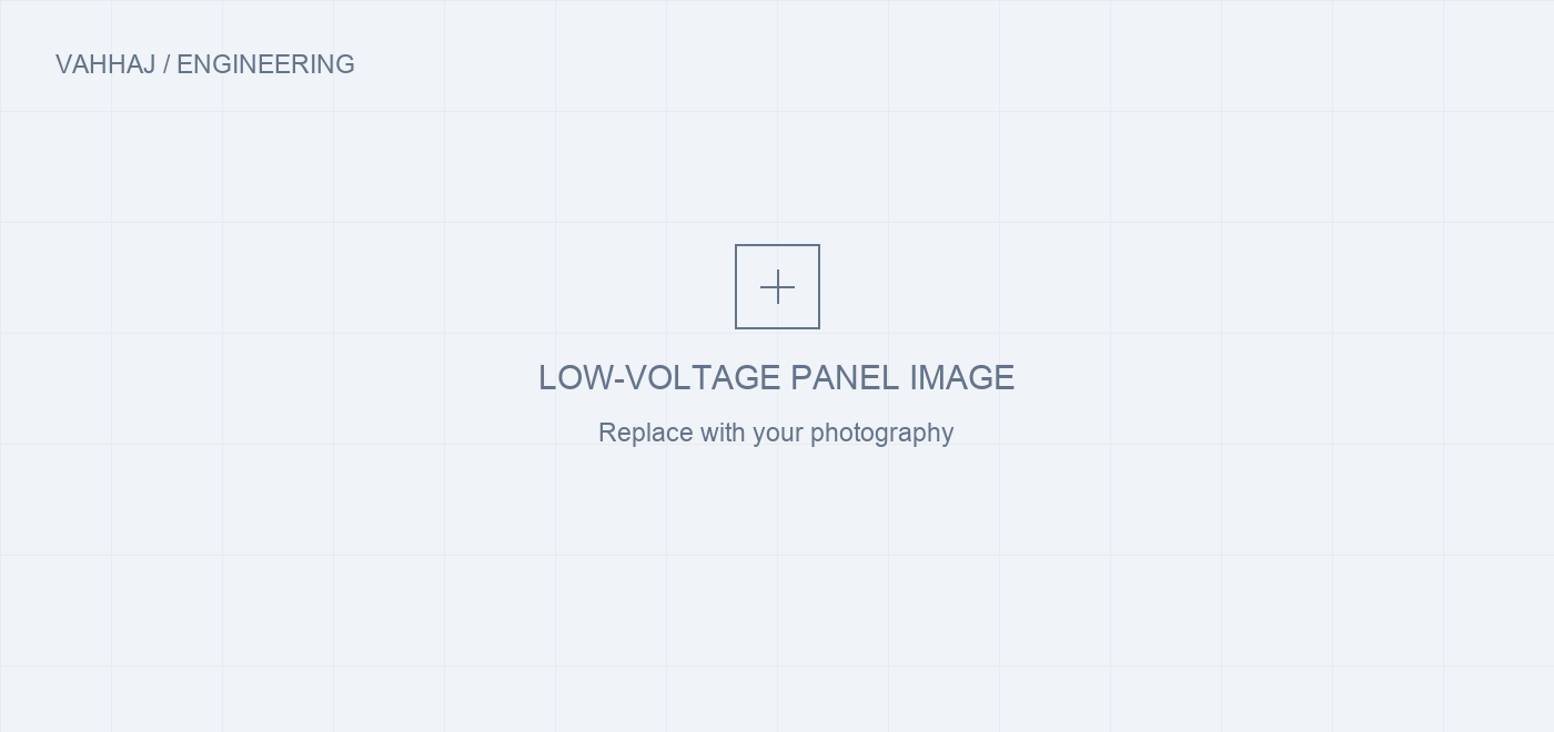 Low-voltage panel photography placeholder