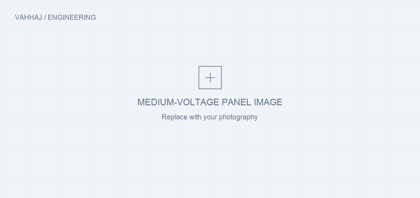 Medium-voltage panel photography placeholder